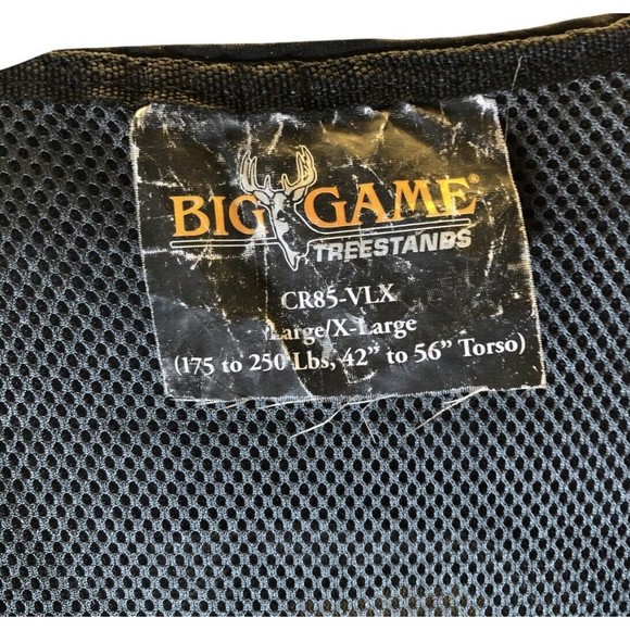 Big Game Treestands Safety Vest Matrix Camo Hunting 175-250lbs CR85-VLX -LG/XL - Picture 6 of 8